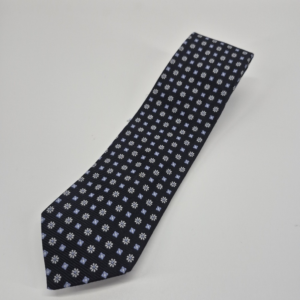 Eton Floral Medallion Silk Tie $170 Retail